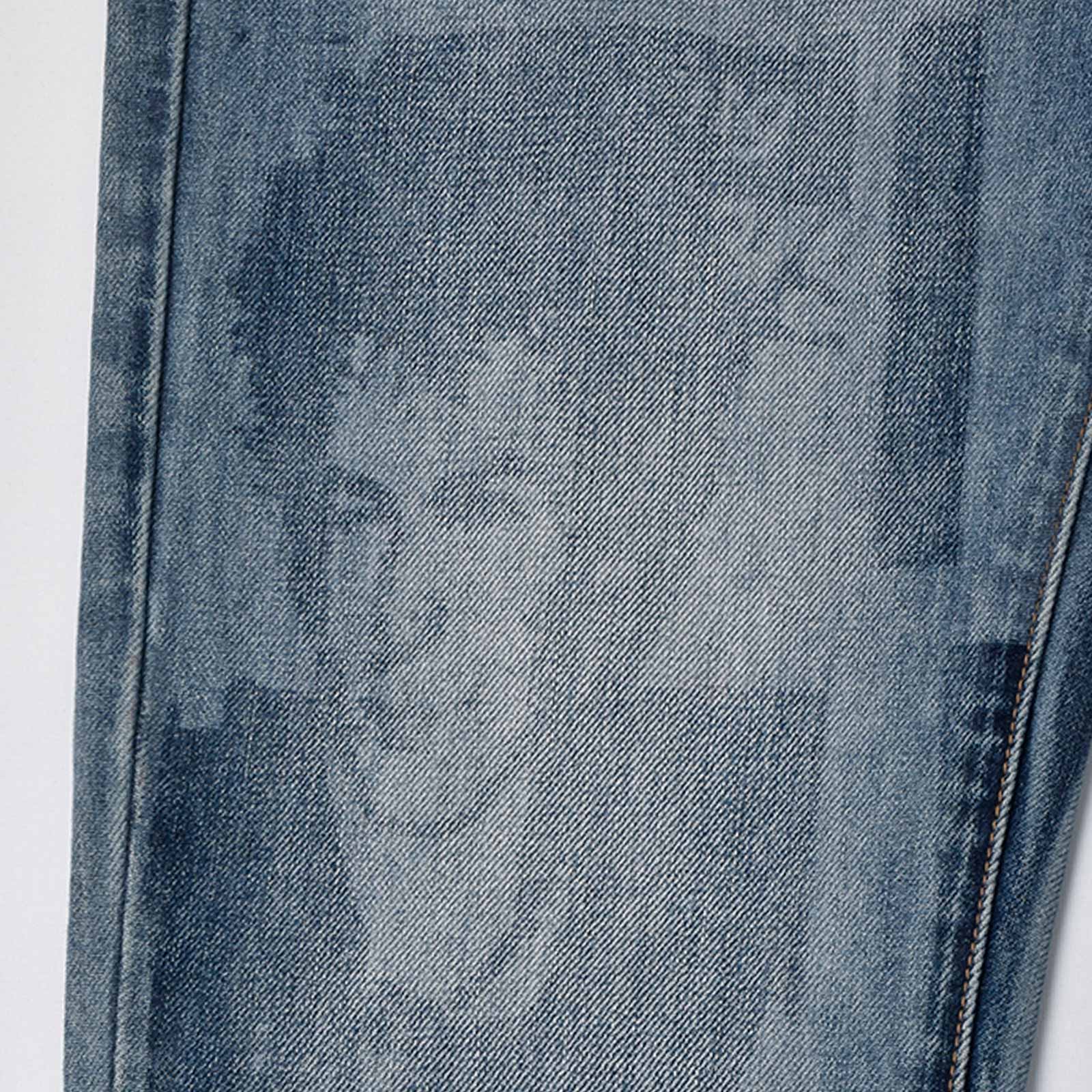 Custom Men's Blue Slim Laser Printing Jeans