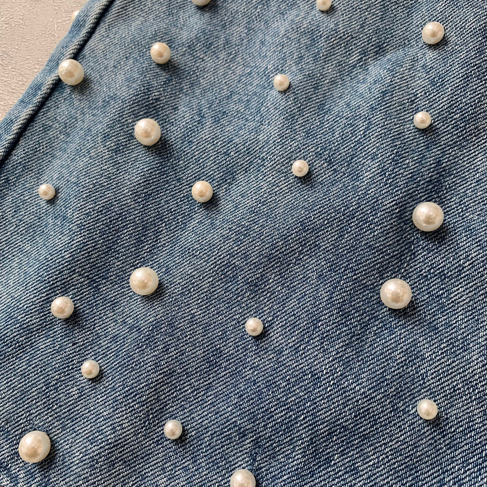 Custom Men's Blue Pearl Y2K Baggy Straight Leg Jeans