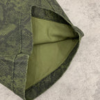 Custom Men's Straight Green Snake Jeans Shorts With Digital Printing