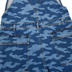 Custom Blue Jeans Overalls Jumpsuits With Camo Laser Printing