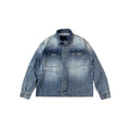 Custom Men's Blue Oversized Selvedge Denim Jacket