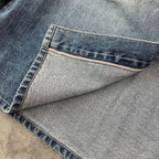 Custom Men's Blue Oversized Selvedge Denim Jacket