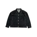 Custom Men's Black Oversized Selvedge Denim Jacket