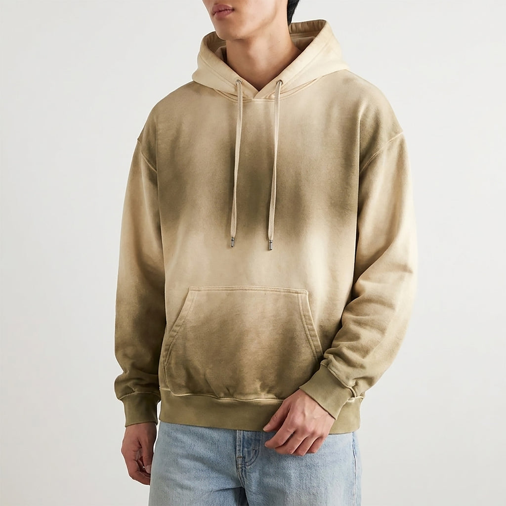 Custom Men's Oversized Heavyweight Sun Faded Vintage Washed Hoodie