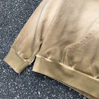 Hoodie men brown oversized heavyweight sun faded vintage washed