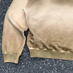 Hoodie men brown oversized heavyweight sun faded vintage washed