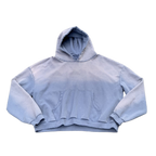 Custom Cropped Boxy Oversize Hoodie Sun Faded Vintage Washed