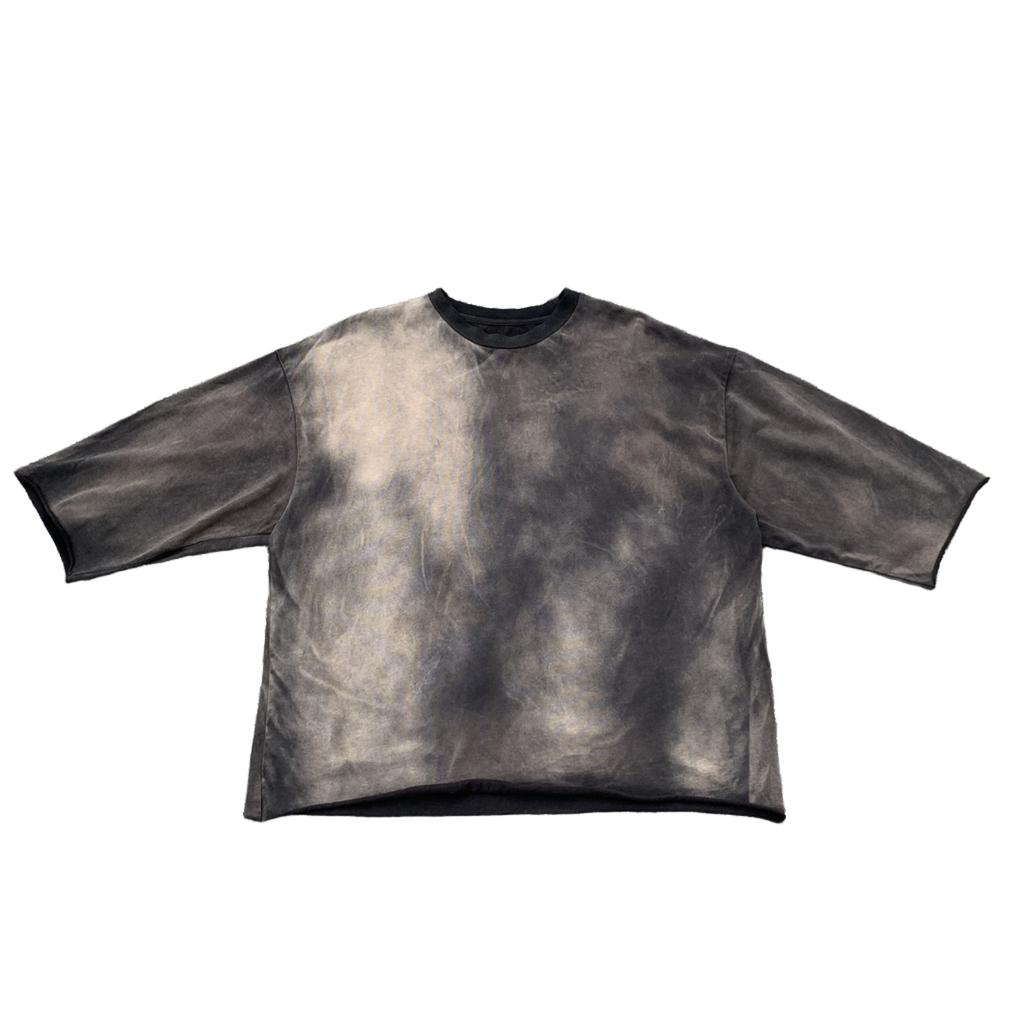 Custom Men's Black Boxy Oversized Vintage Washed Sun Faded T-Shirts