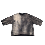 Custom Men's Black Boxy Oversized Vintage Washed Sun Faded T-Shirts