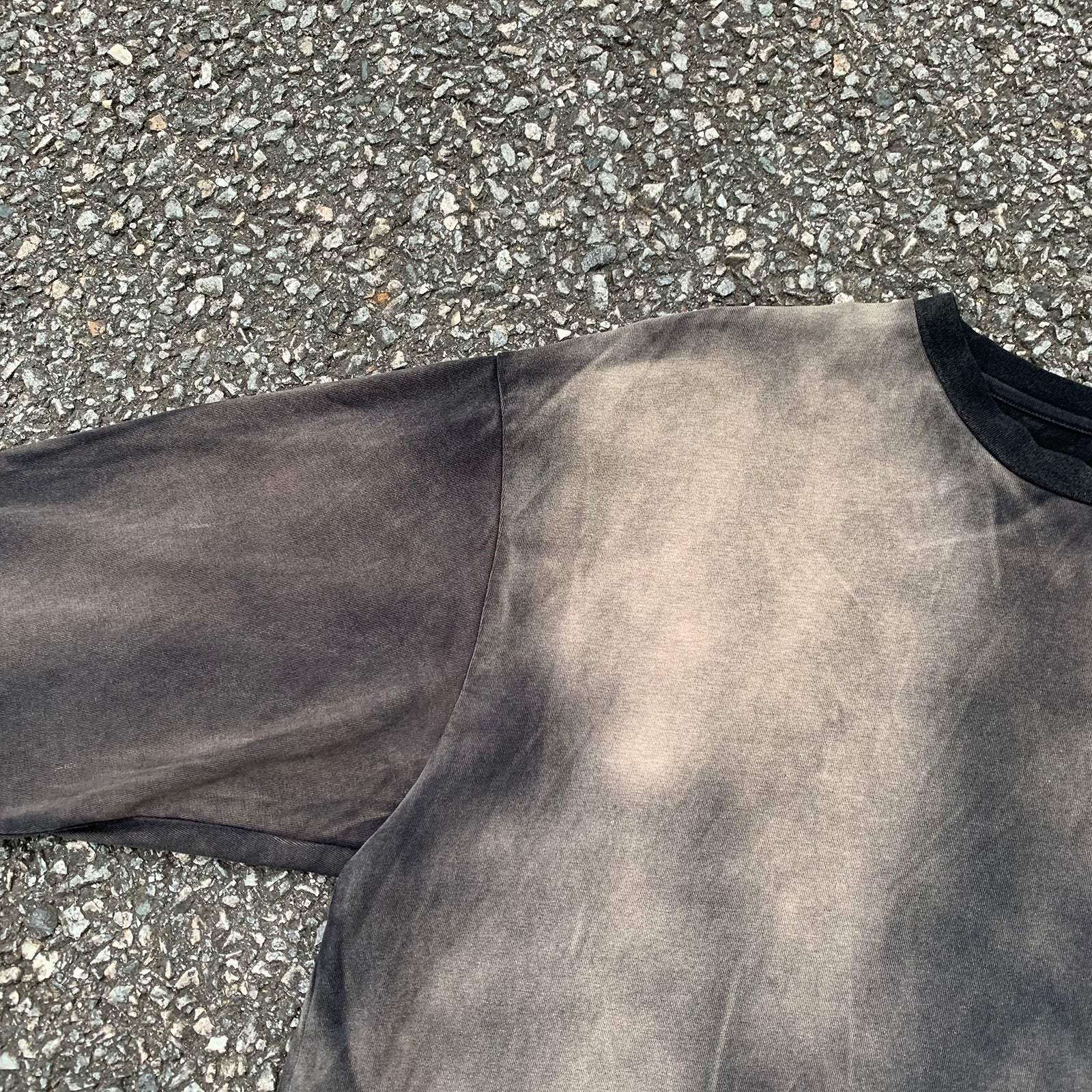 Custom Men's Black Boxy Oversized Vintage Washed Sun Faded T-Shirts
