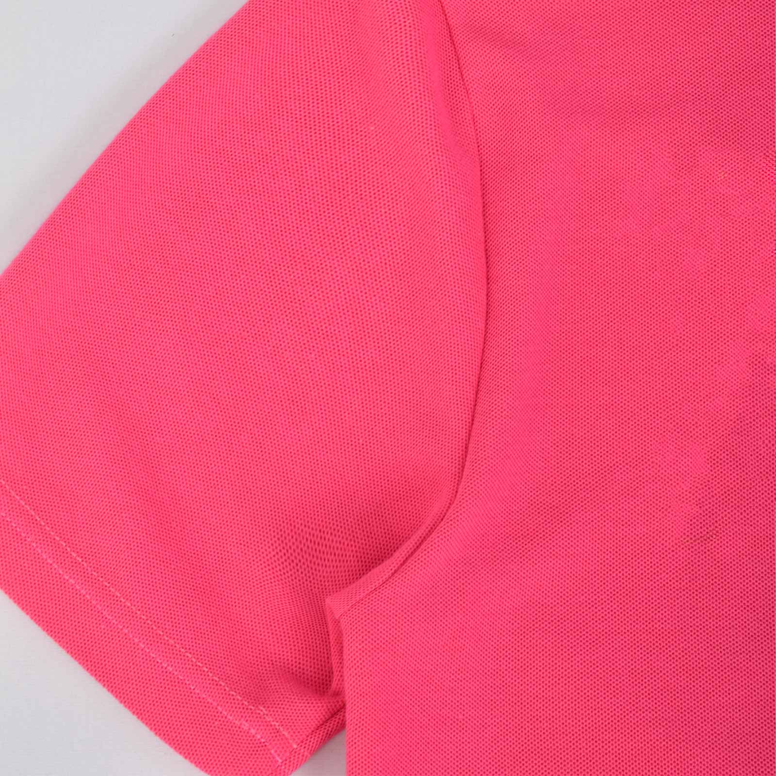 Custom Unisex Polo Shirts With Pink Color