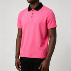 Custom Unisex Polo Shirts With Pink Color