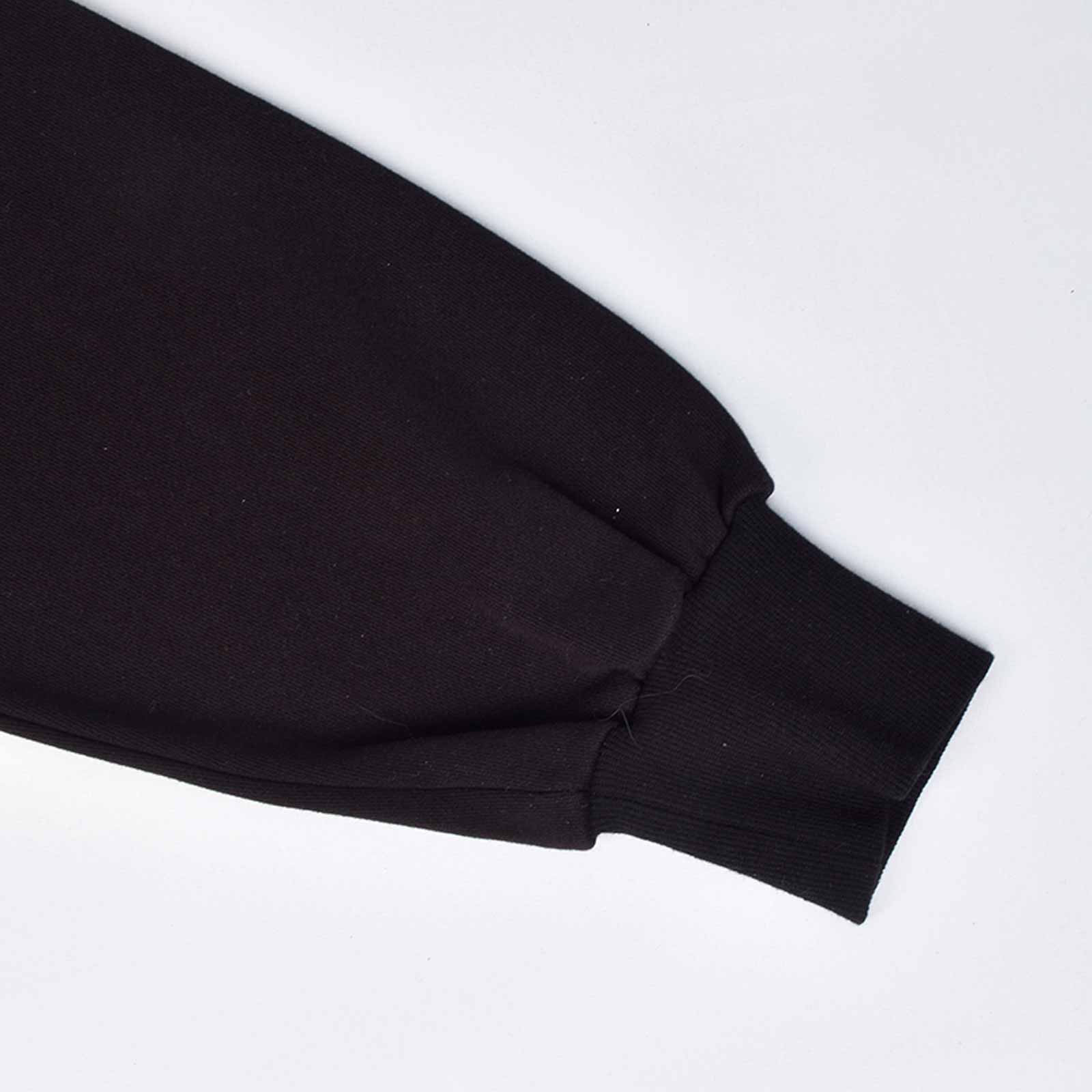 Custom Unisex Oversize Plain Black Hoodie