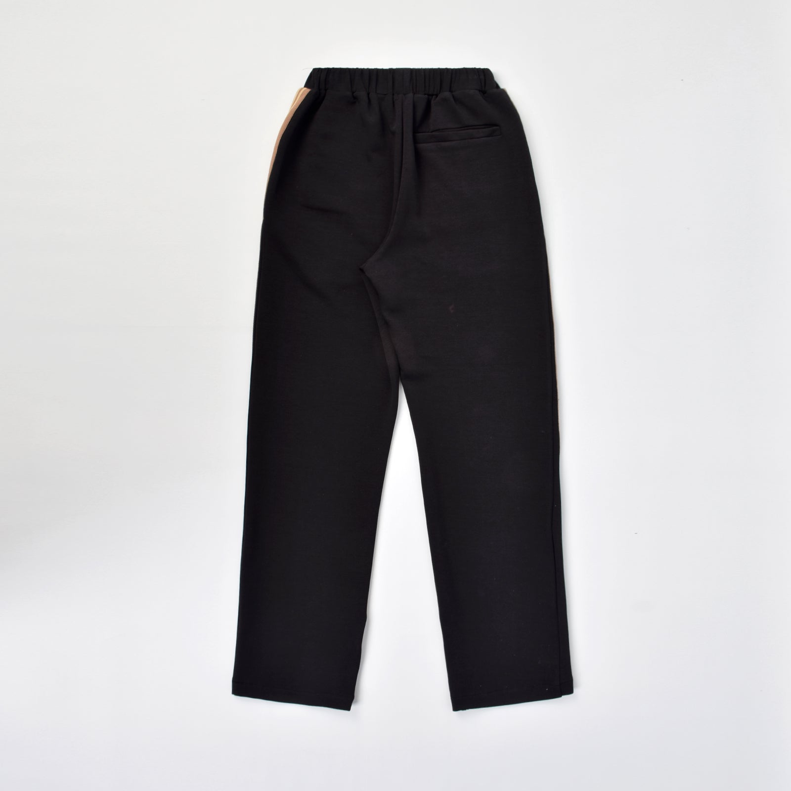 Custom Stripe Straight Leg Baggy Jogger Track Pants With Zippers