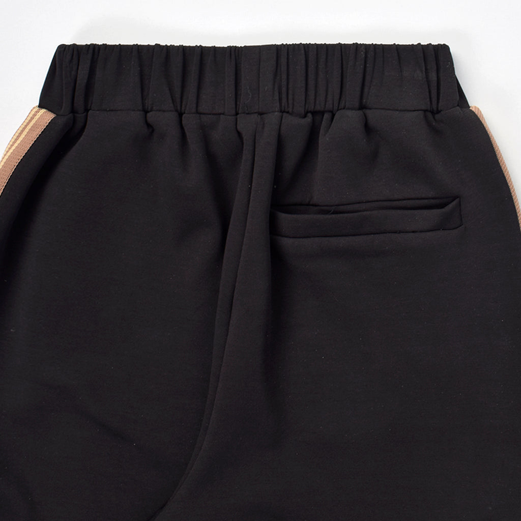 Custom Stripe Straight Leg Baggy Jogger Track Pants With Zippers
