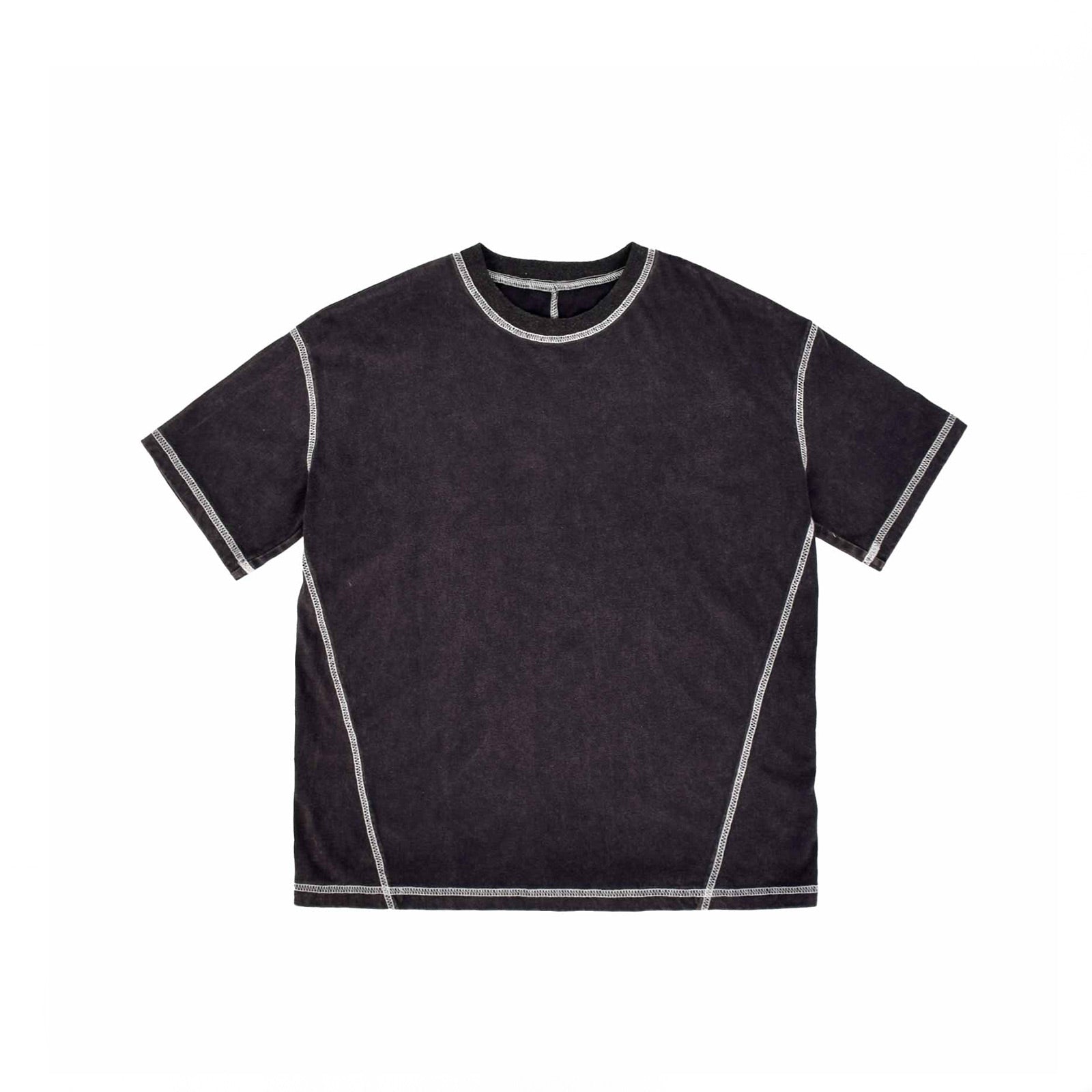 Custom Vintage Washed Contrast Stitch Cropped T-Shirts