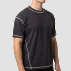 Custom Vintage Washed Contrast Stitch Cropped T-Shirts