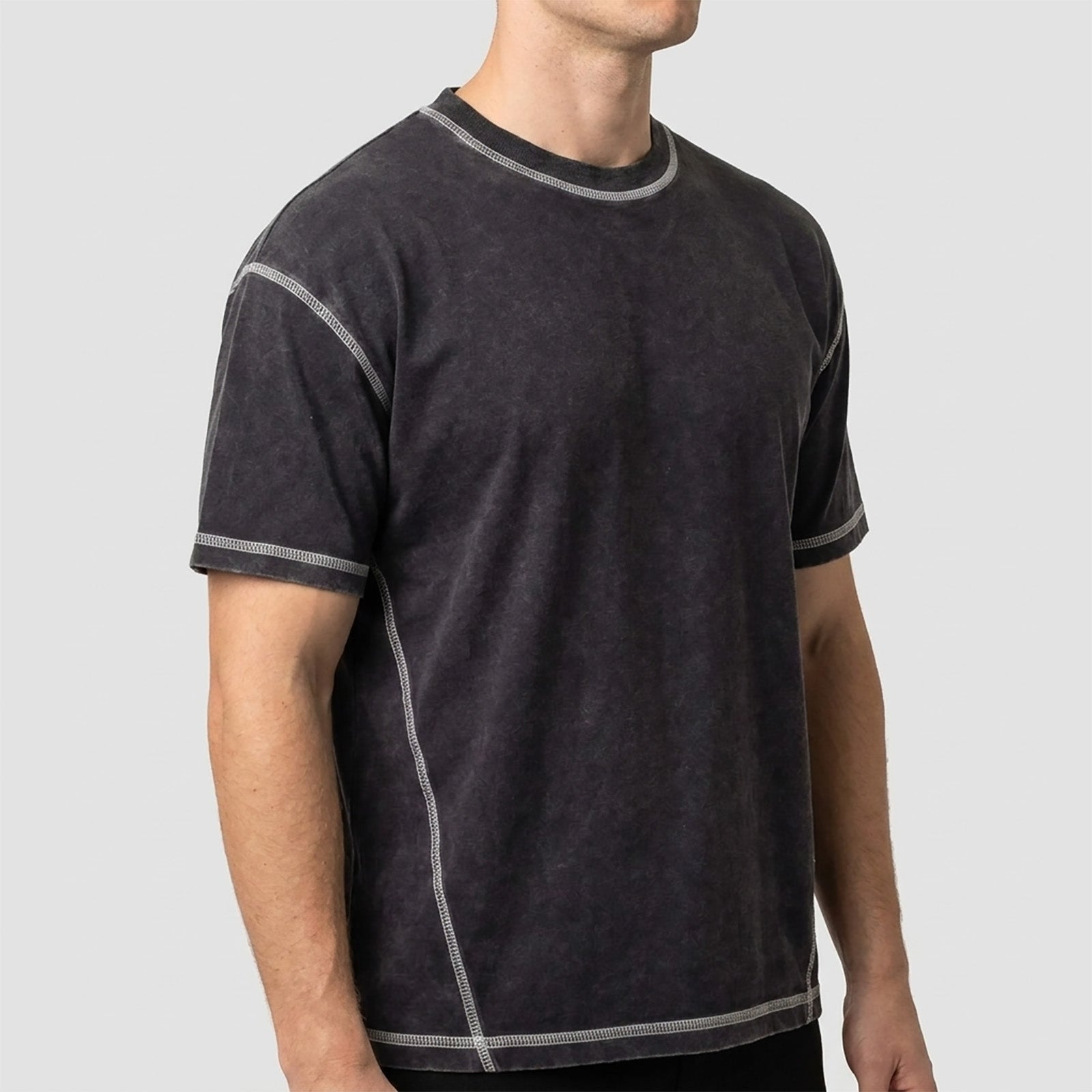 Custom Vintage Washed Contrast Stitch Cropped T-Shirts