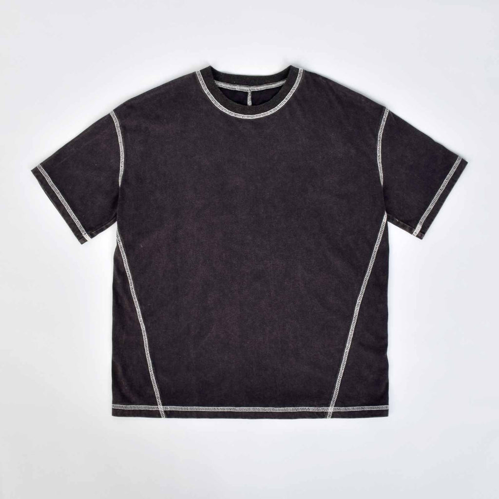 Custom Vintage Washed Contrast Stitch Cropped T-Shirts
