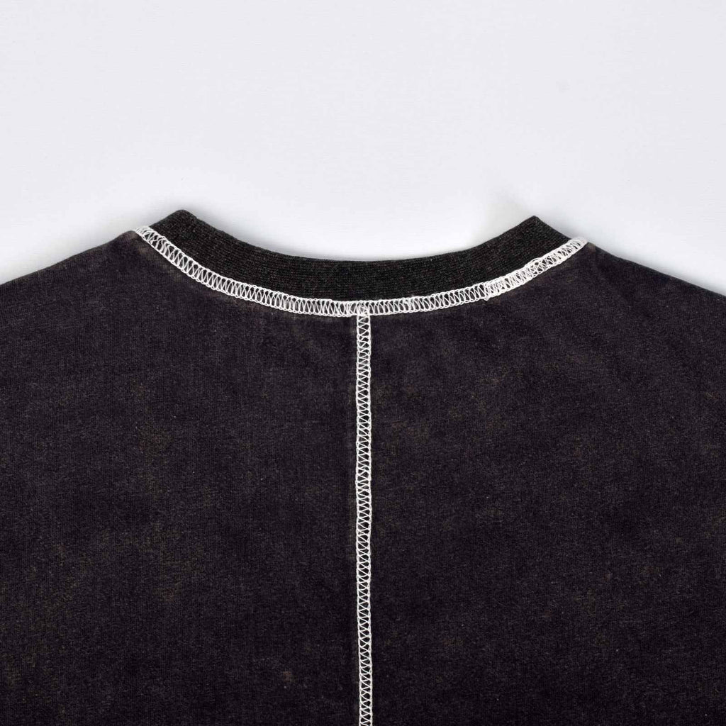 Custom Vintage Washed Contrast Stitch Cropped T-Shirts