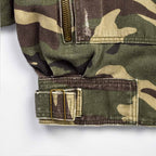 Custom Women's Zip-up Camo Camouflage Denim Jacket