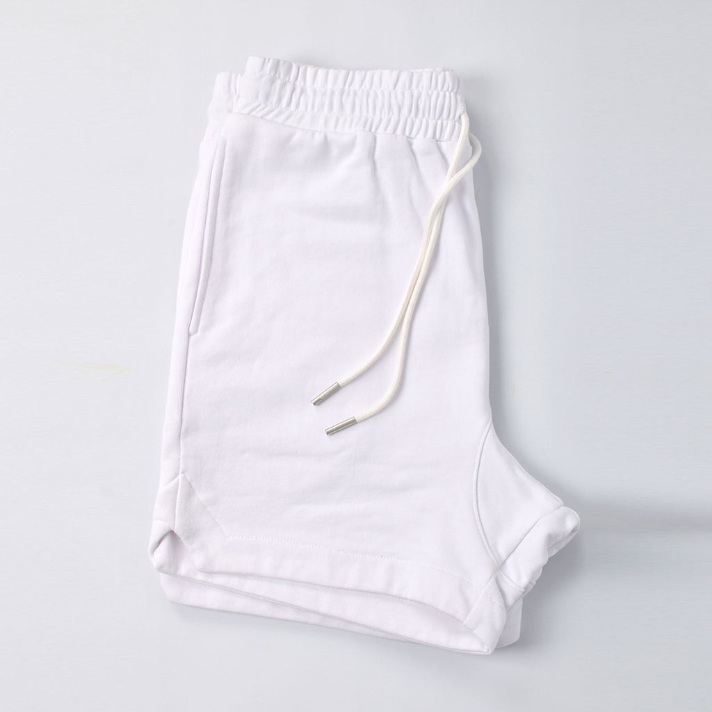 Custom Unisex Plain French Terry Cotton Sweat Shorts