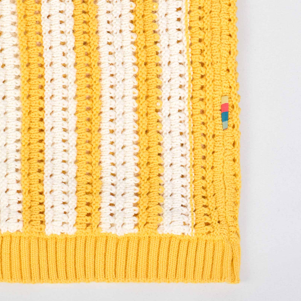 Custom Knit Cardigan Stripe Sweater Polo Shirt