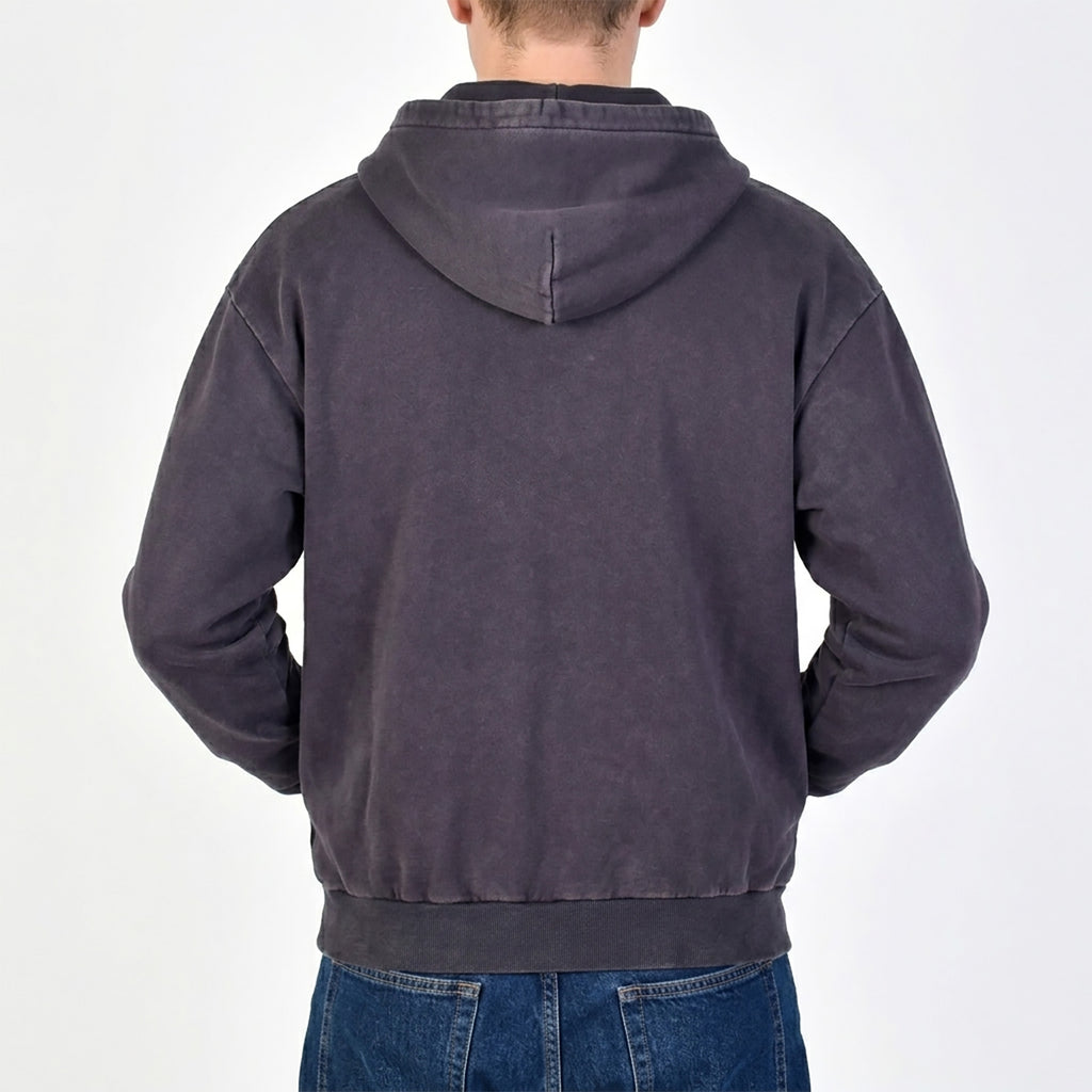 Custom Unisex Vintage Washed Zipper Hoodie