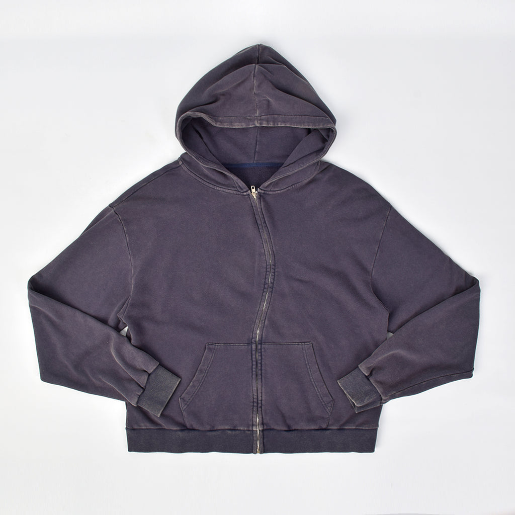 Custom Unisex Vintage Washed Zipper Hoodie