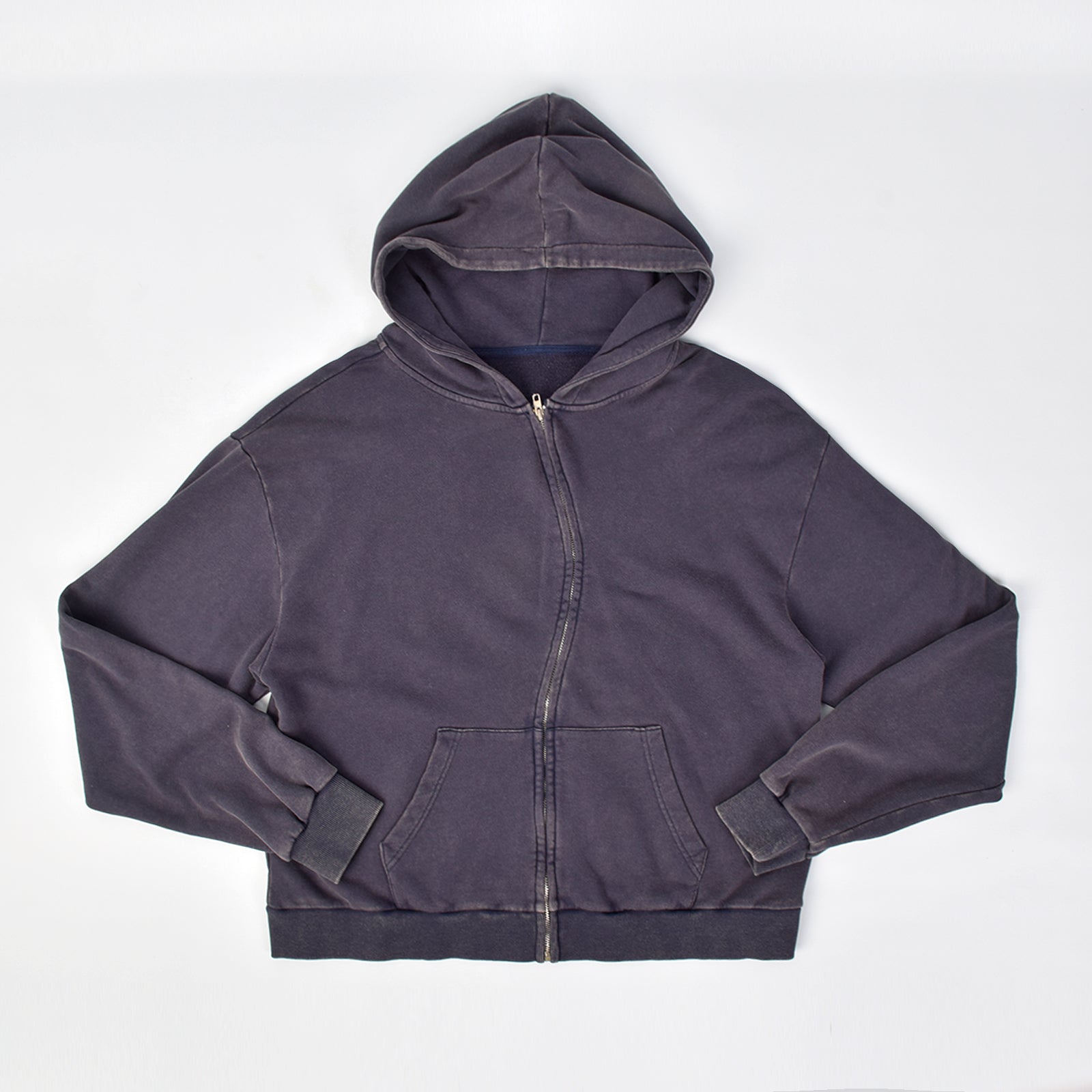 Custom Unisex Vintage Washed Zipper Hoodie