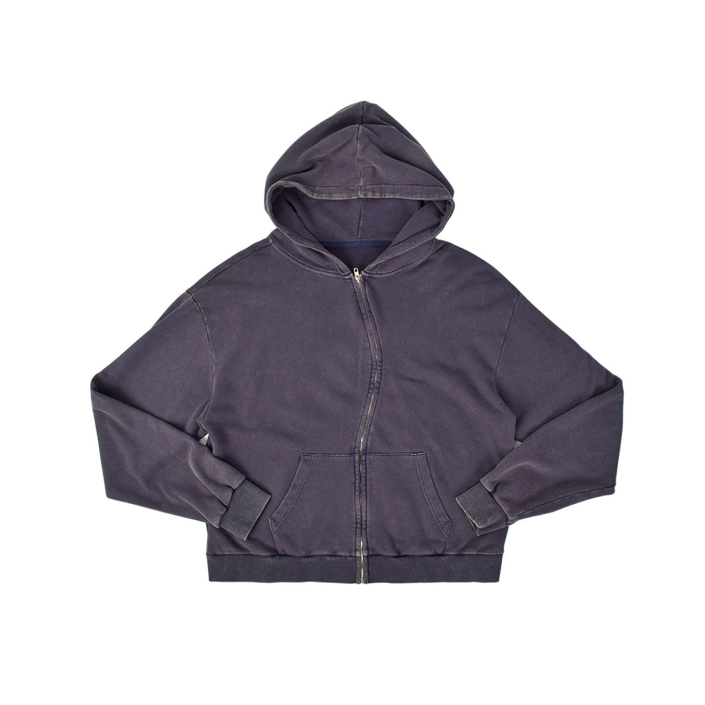 Custom Unisex Vintage Washed Zipper Hoodie