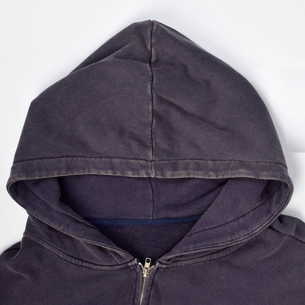 Custom Unisex Vintage Washed Zipper Hoodie