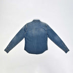 Custom Unisex Regular Fit Blue Washed Denim Shirts