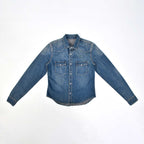 Custom Unisex Regular Fit Blue Washed Denim Shirts