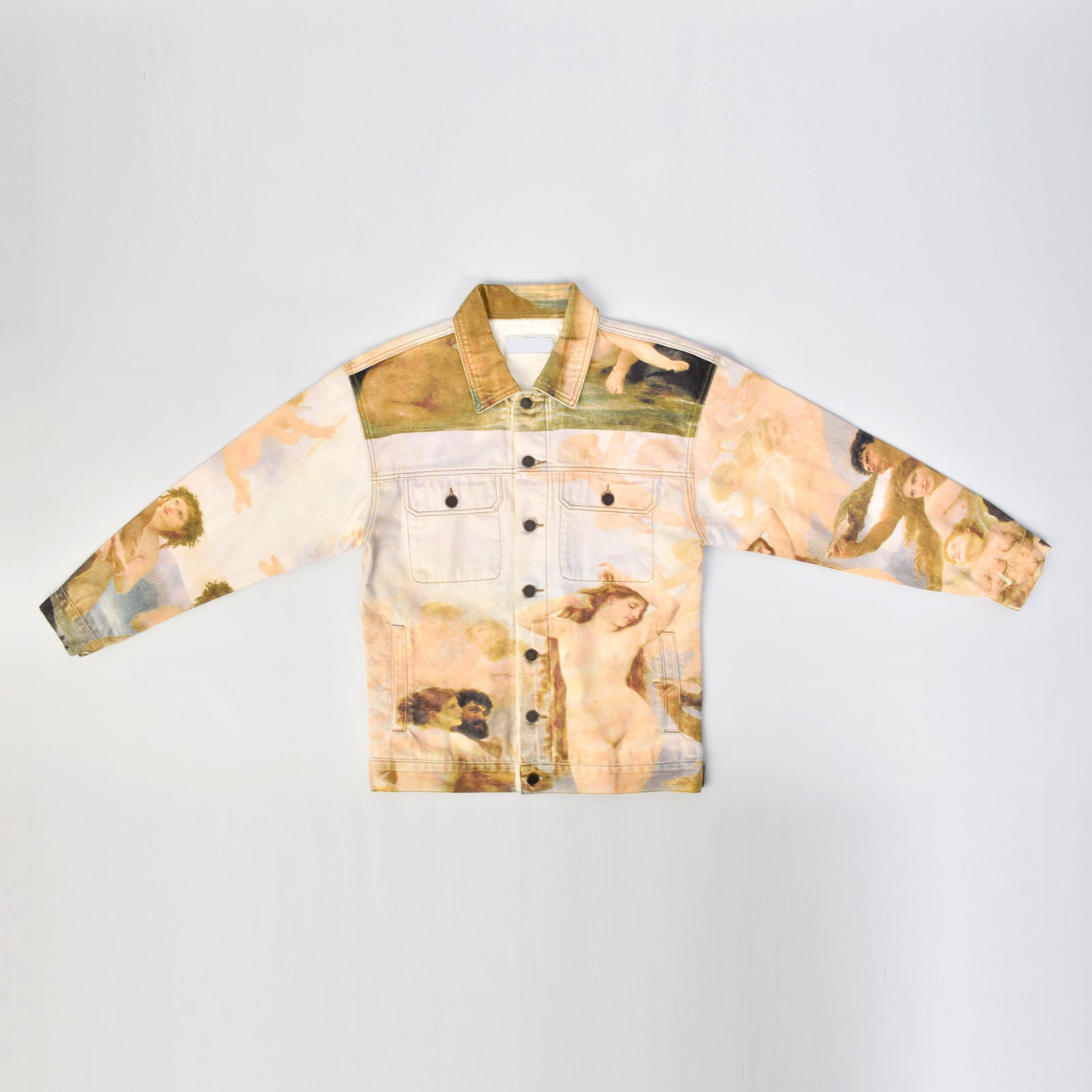 Custom Oversized Fit Digital Printing Denim Jacket
