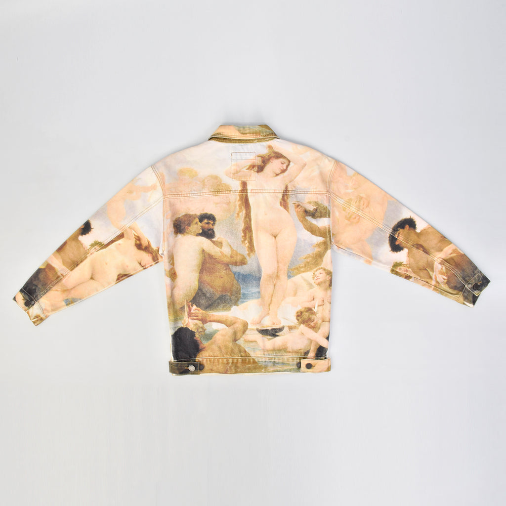 Custom Oversized Fit Digital Printing Denim Jacket