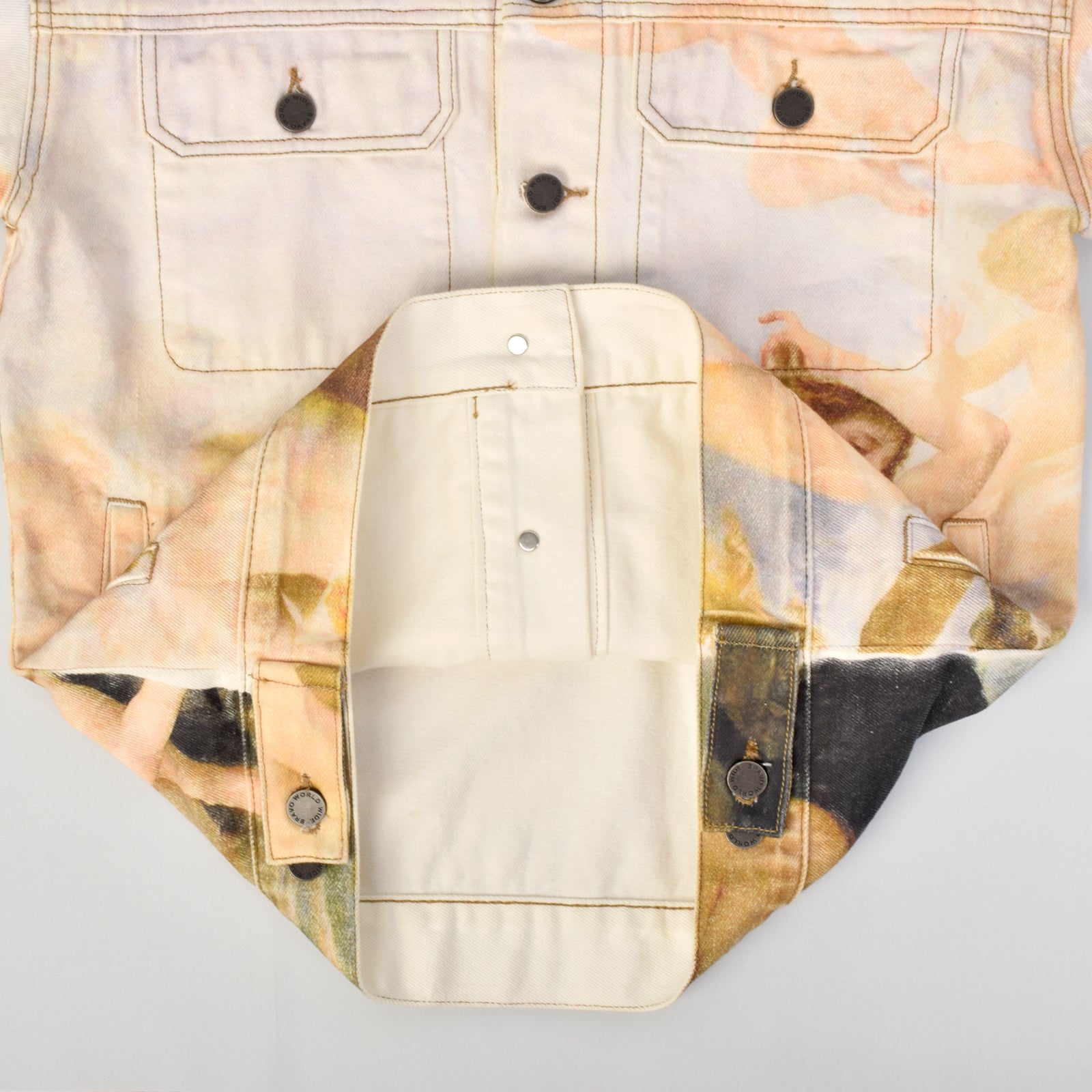 Custom Oversized Fit Digital Printing Denim Jacket