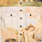 Custom Oversized Fit Digital Printing Denim Jacket