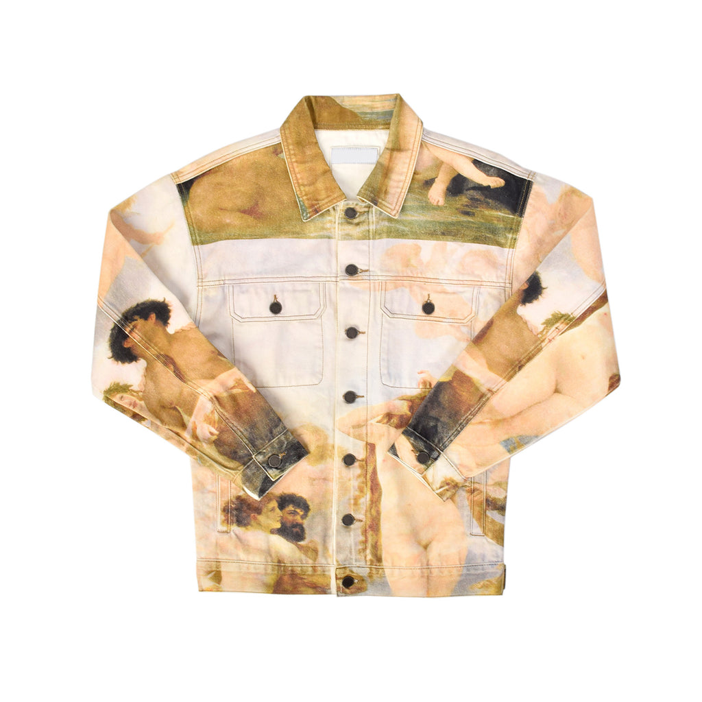 Custom Oversized Fit Digital Printing Denim Jacket