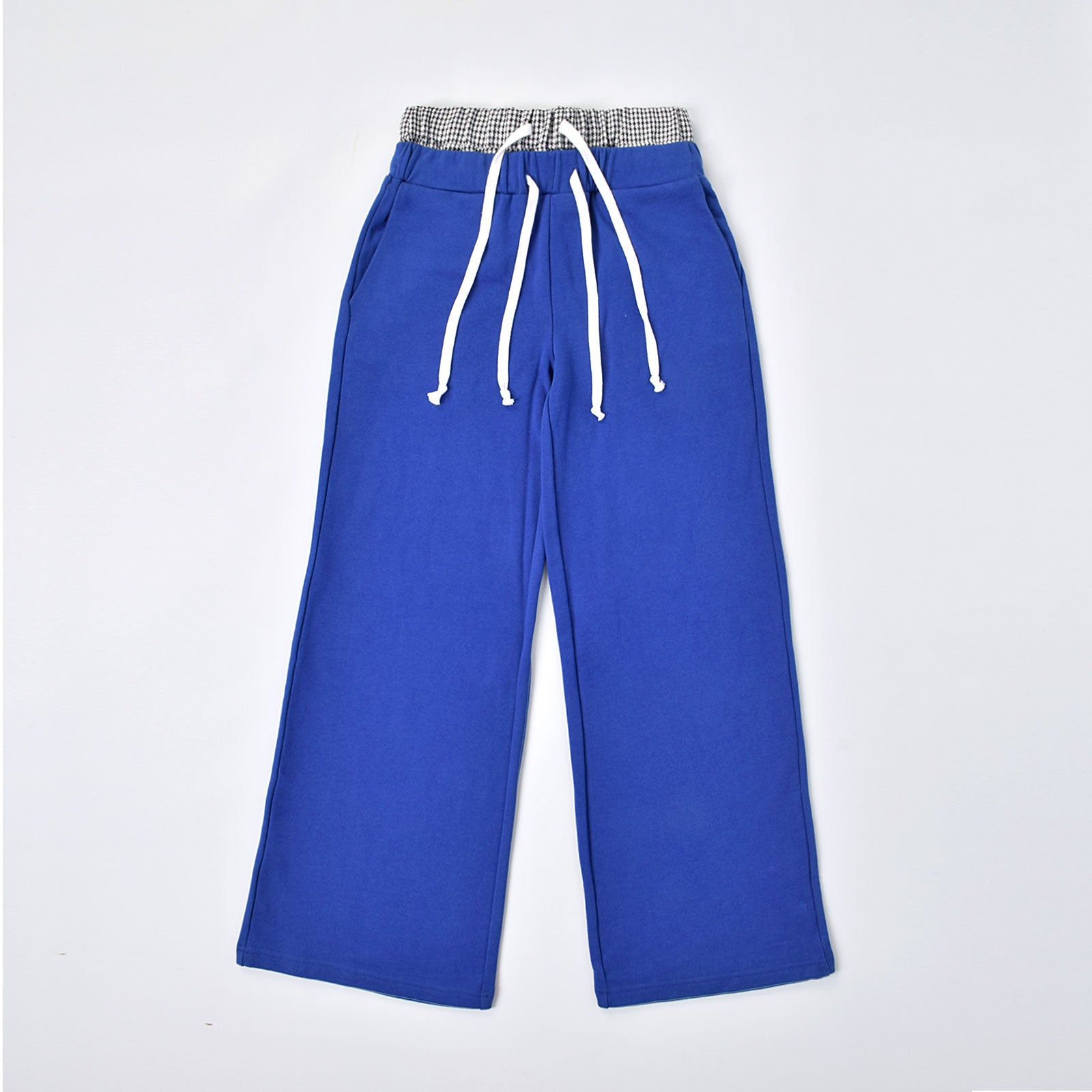 Custom Men's French Terry Cotton Double Waist Drawstring Sweat Pants