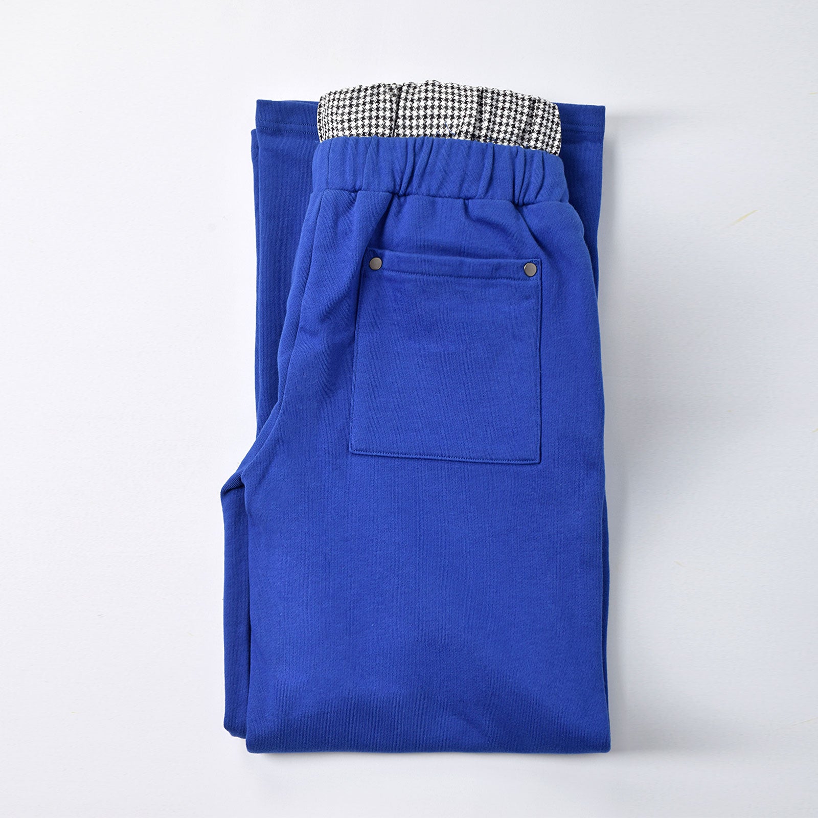 Custom Men's French Terry Cotton Double Waist Drawstring Sweat Pants