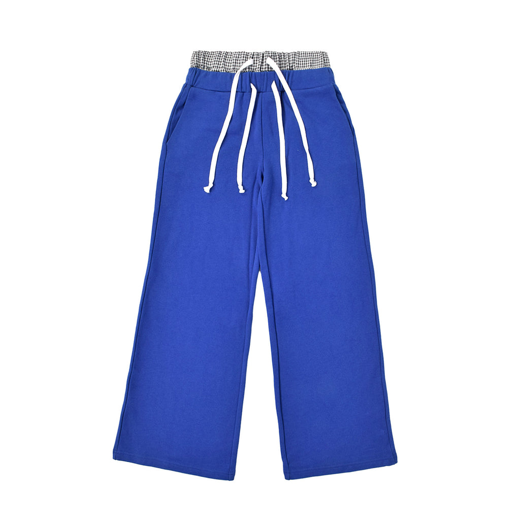Custom Men's French Terry Cotton Double Waist Drawstring Sweat Pants