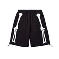 Custom Men Screen Printing Black French Terry Cotton Sweat Shorts With Adjustable Hem