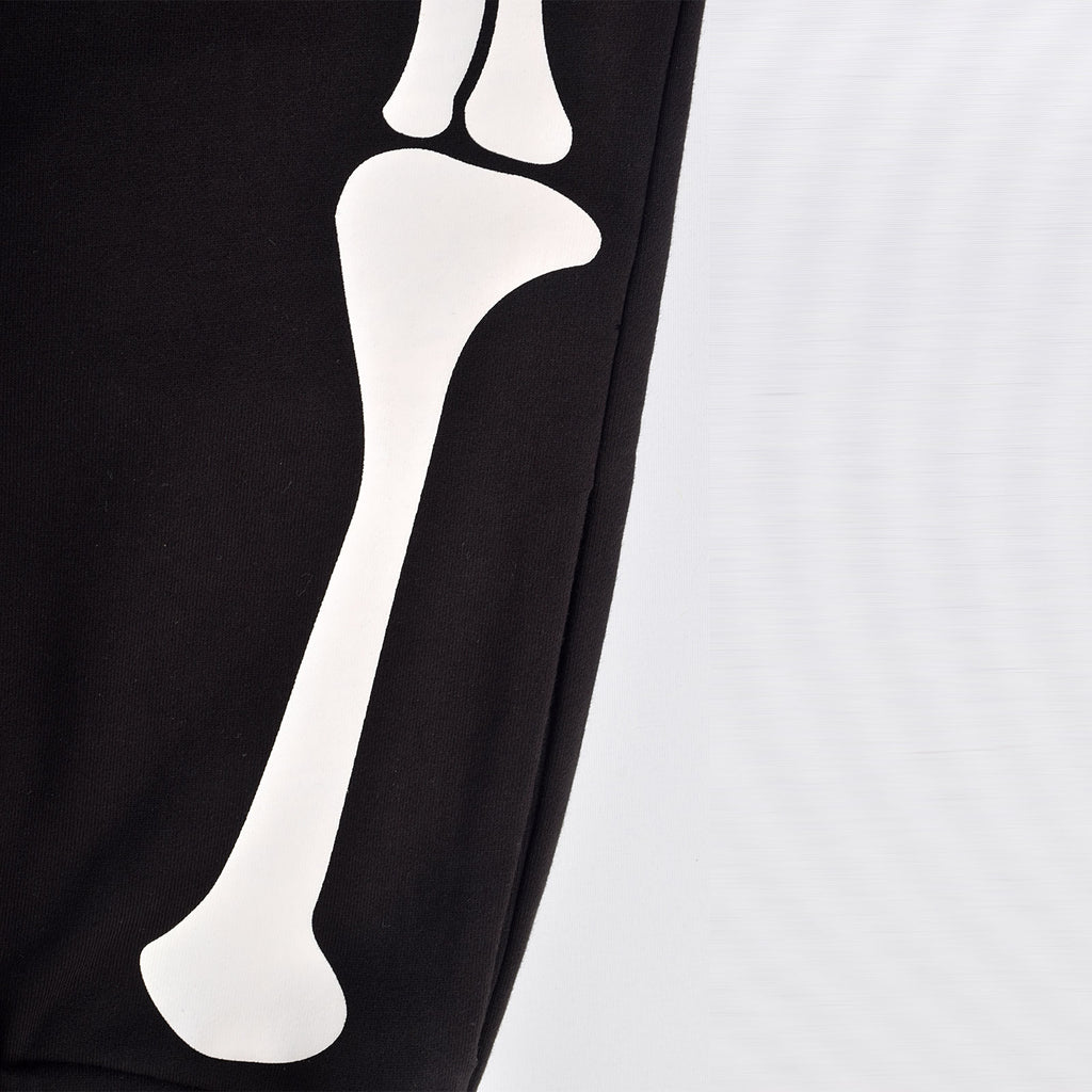 Custom Men Screen Printing Black French Terry Cotton Sweat Shorts With Adjustable Hem