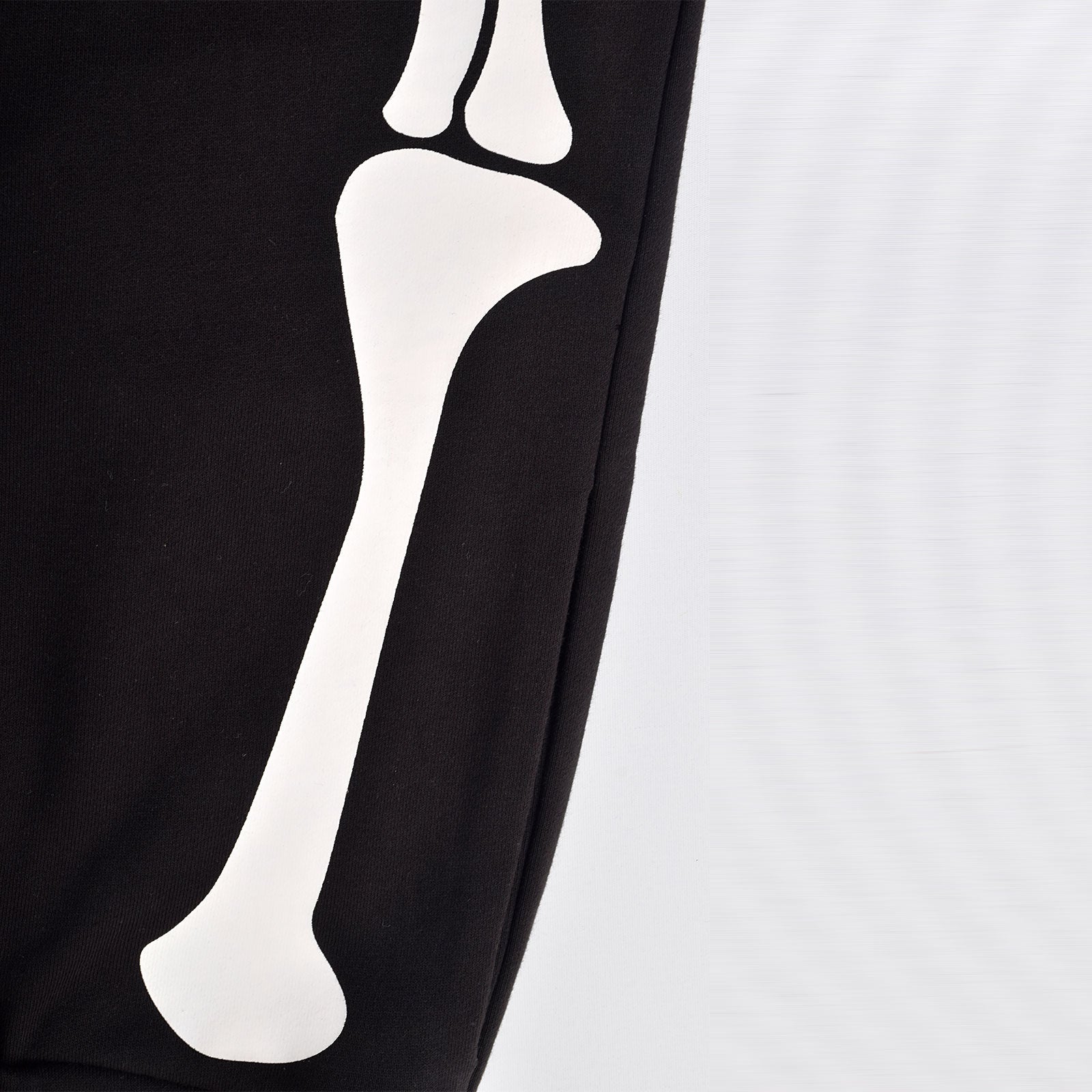 Custom Men Screen Printing Black French Terry Cotton Sweat Shorts With Adjustable Hem