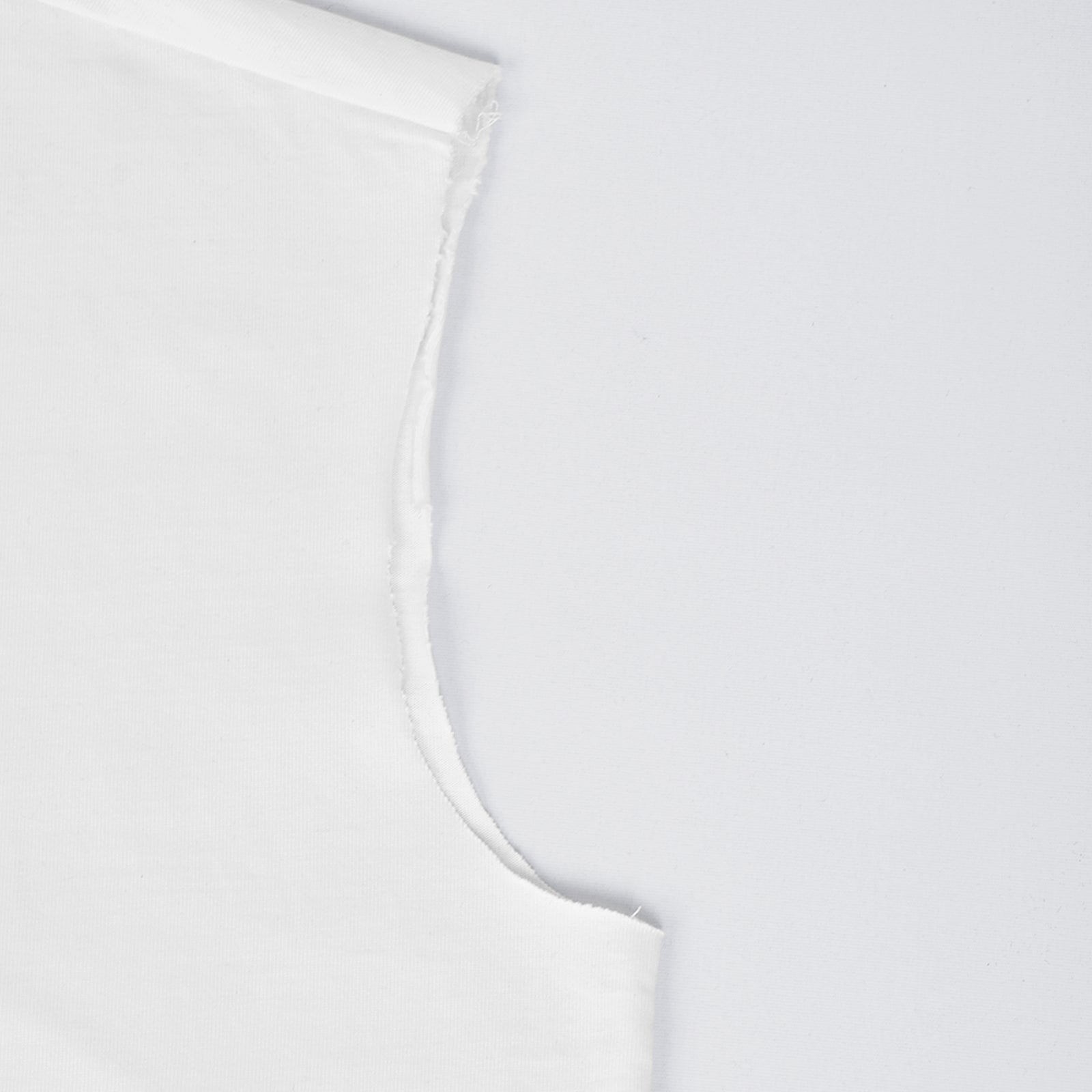 Custom Unisex Plain Raw Hem White Sleeveless T-Shirts