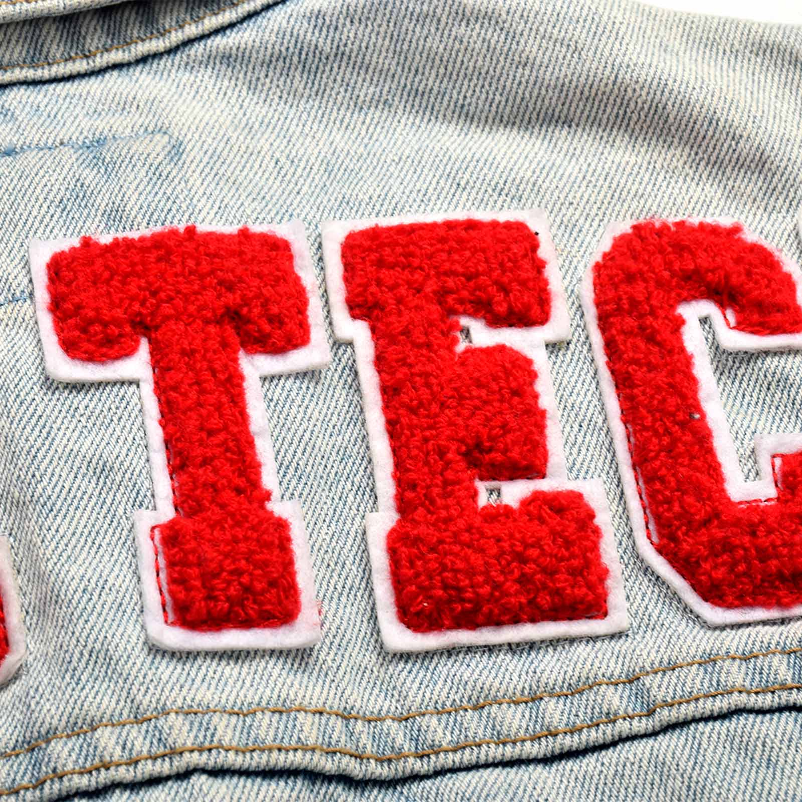 Custom Women's Button-Up Washed Crop Denim Jacket With Chenille Patch
