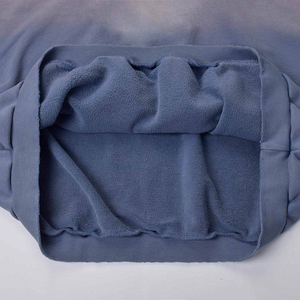 Custom Men's Sun Faded Cropped Boxy Oversize Hoodie Vintage Washed