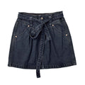 Custom Women's Eco-Friendly A-Line Mini Denim Skirt With Belt