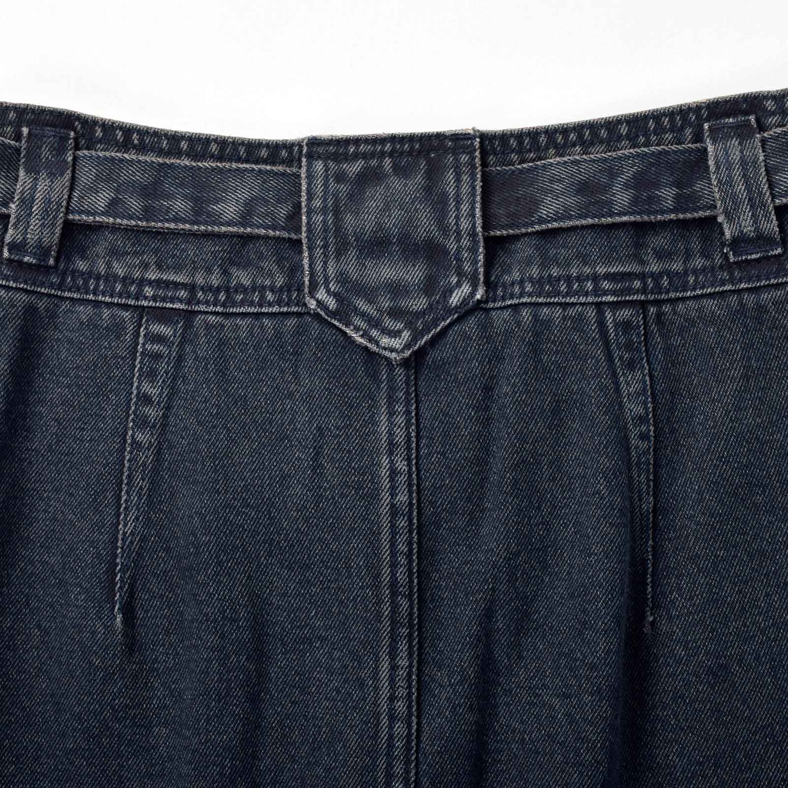 Custom Women's Eco-Friendly A-Line Mini Denim Skirt With Belt